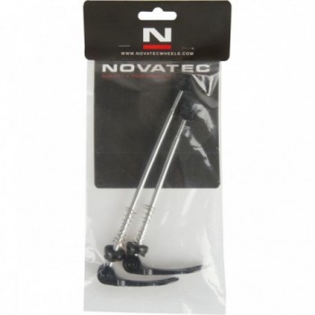 Novatec Quick Release Fork Set in Black Aluminum - 84g, Length 112/148.5mm - 2