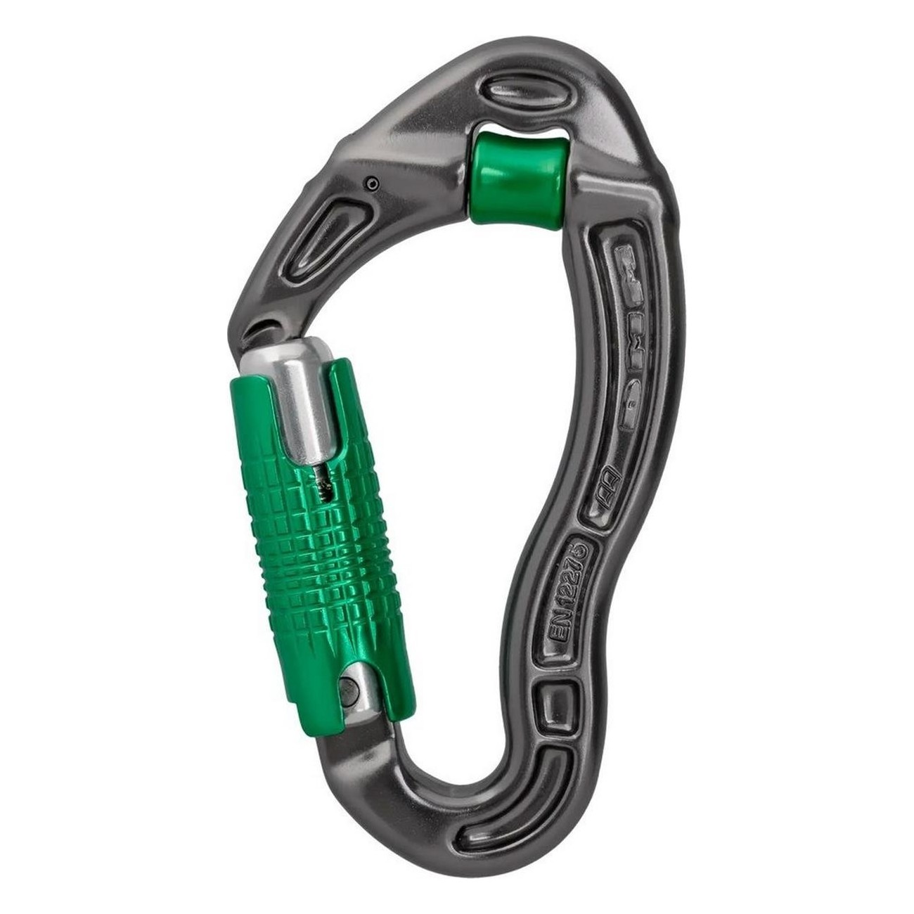 Titanium Revolver Carabiner with Lock and Integrated Wheel - 70g - 1