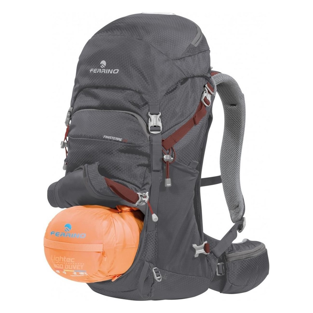 Mochila Finisterre 28L Gris Oscuro para Trekking con Funda - 7