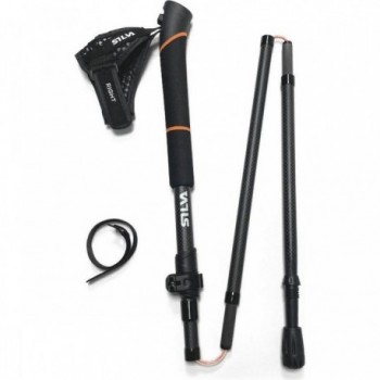 Silva 3K Carbon Adjustable Trail Running Poles 120-140 cm, Lightweight Z-fold - 4