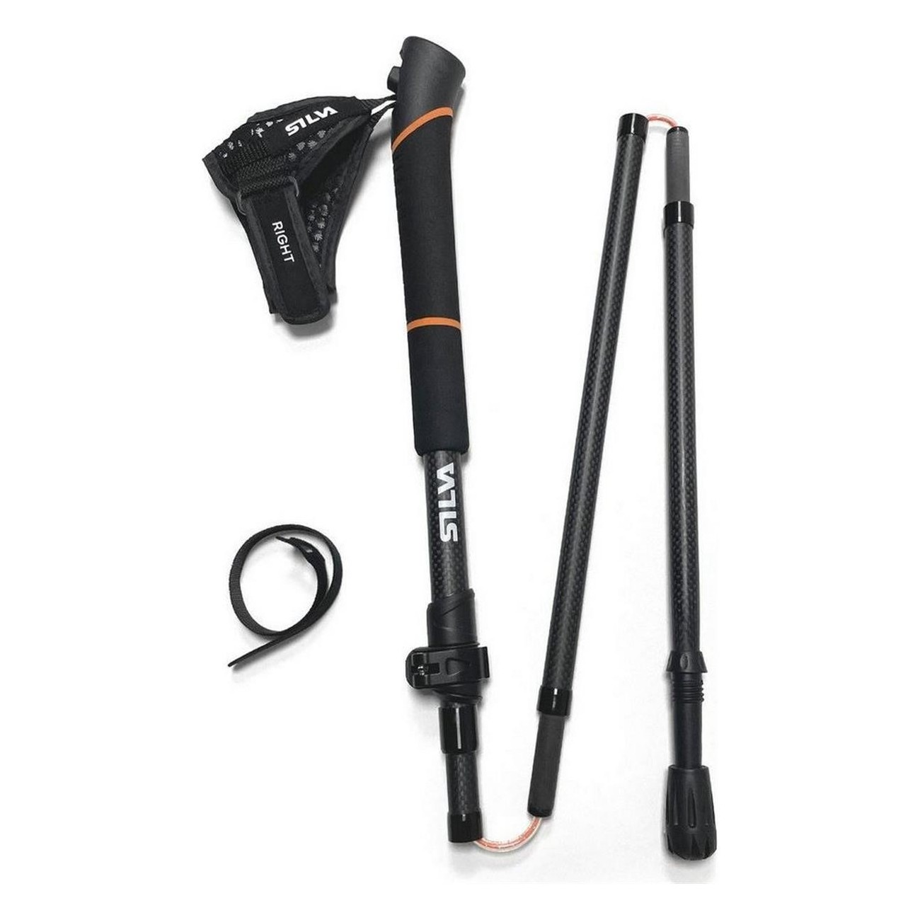 Silva 3K Carbon Adjustable Trail Running Poles 120-140 cm, Lightweight Z-fold - 4