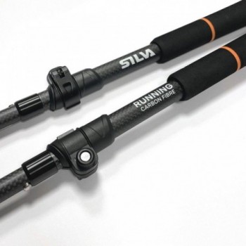 Silva 3K Carbon Adjustable Trail Running Poles 120-140 cm, Lightweight Z-fold - 10