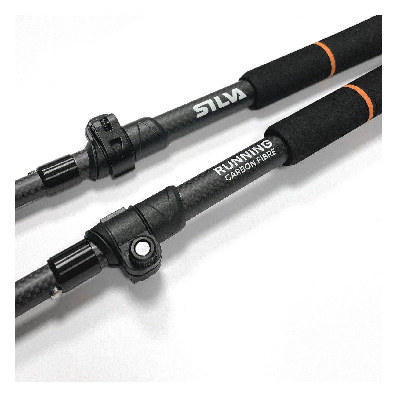 Silva 3K Carbon Adjustable Trail Running Poles 120-140 cm, Lightweight Z-fold - 10