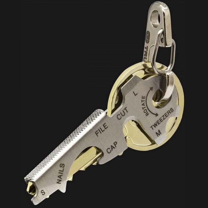 KeyTool Multi-Tool Tascabile: Apribottiglie, Tagliafili, Lima, Organizzatore di Chiavi e Cacciavite - 1 - Coltellini e attrezzi 