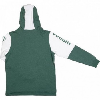 Sudadera con Capucha Sunday Crevice Verde y Blanco - Talla S, Estilo Casual - 1