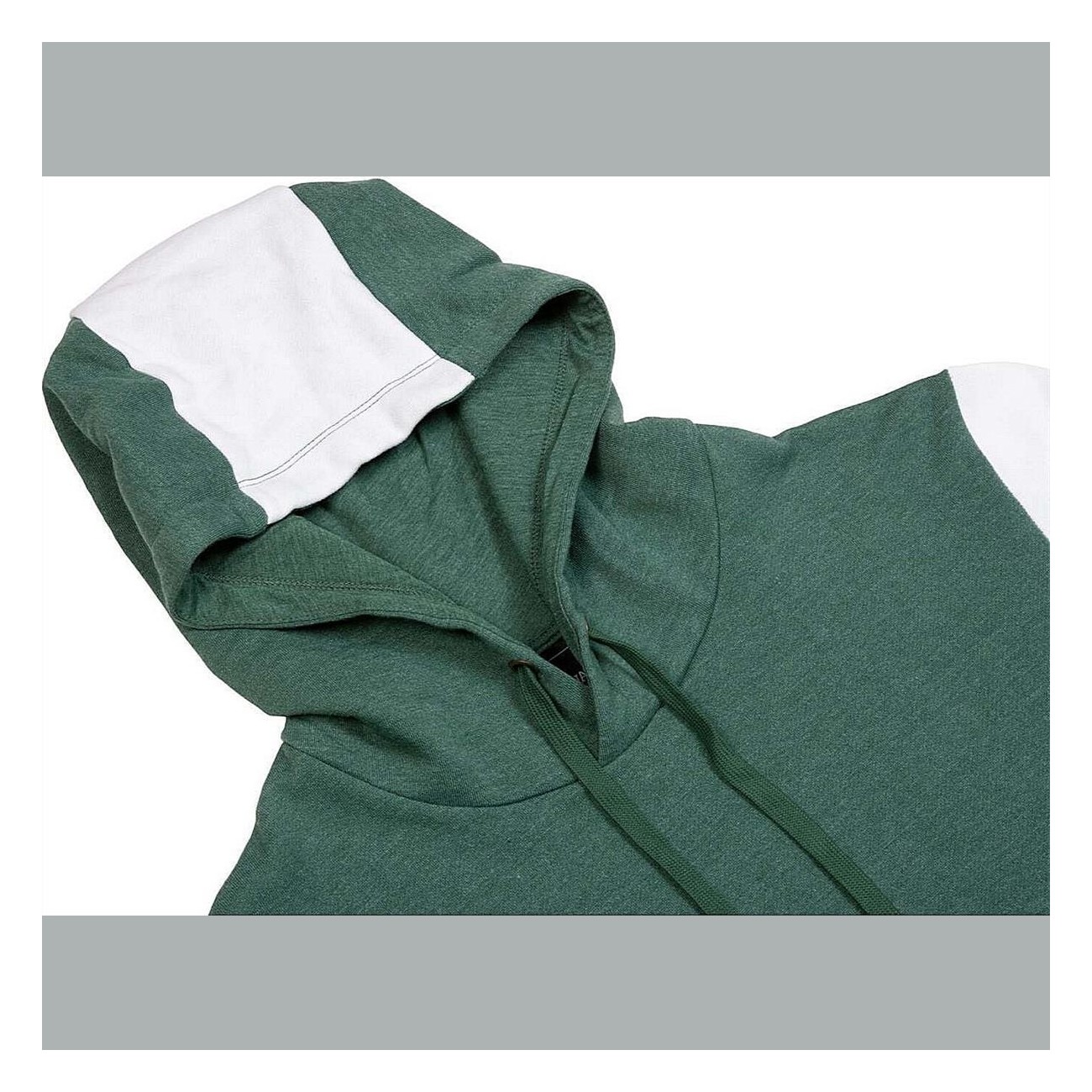 Sudadera con Capucha Sunday Crevice Verde y Blanco - Talla S, Estilo Casual - 4