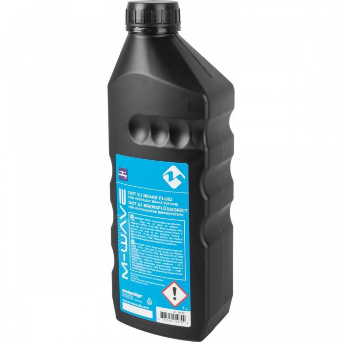 M-Wave DOT 5.1 Brake Fluid for Hydraulic Bike Brake Systems - 1L - 1