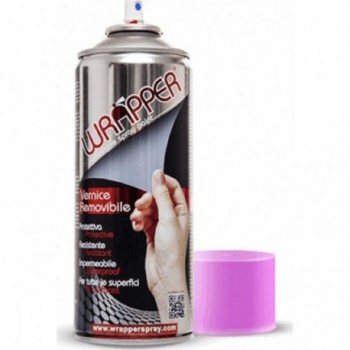 Spray de Pintura Removible Wrapper Fluo Fucsia 400ml para Metales y Plásticos - 1