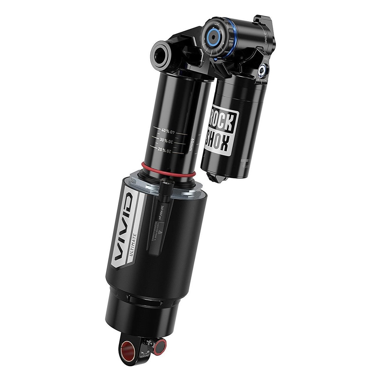 Ammortizzatore Rockshox Vivid Ultimate RC2T 210x55 mm - Prestazioni Eccezionali in Discesa, Tune Reb25/Comp34, Blocco 2, Regolaz