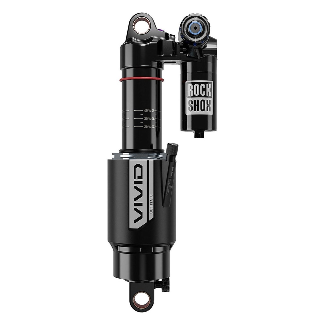 Ammortizzatore Rockshox Vivid Ultimate RC2T 210x55 mm - Prestazioni Eccezionali in Discesa, Tune Reb25/Comp34, Blocco 2, Regolaz