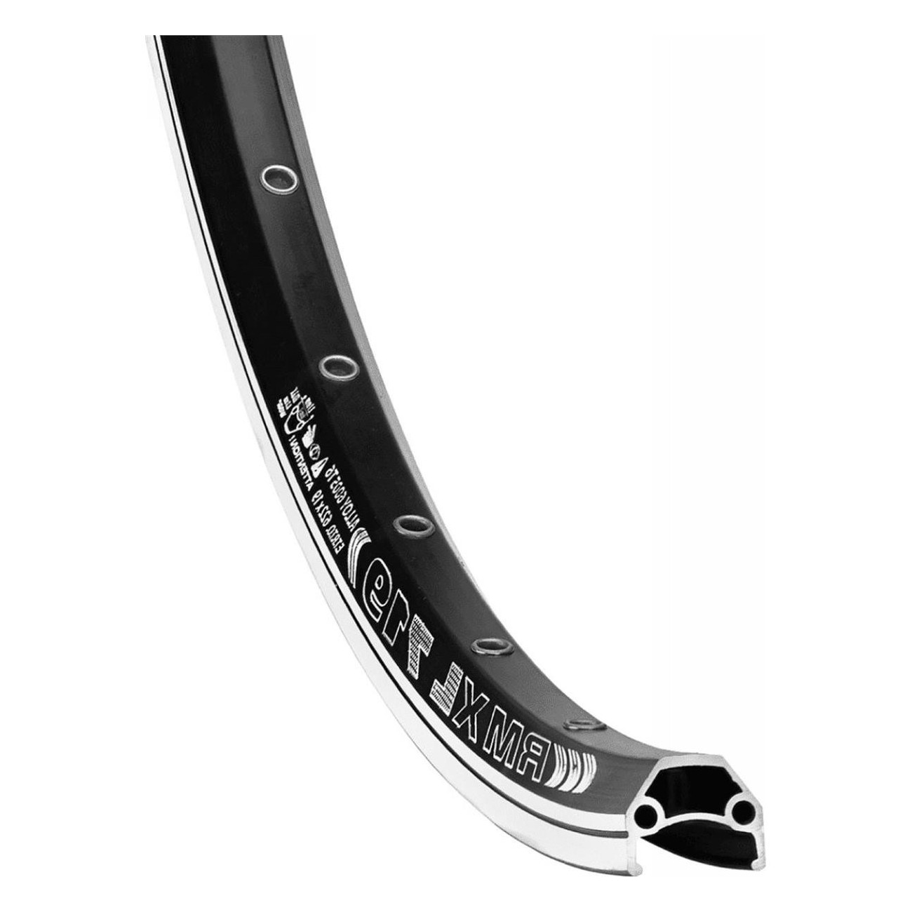 26' Remerx L-719 MTB Rim Black Aluminum, 36 Holes, V-Brake, Offroad - 1