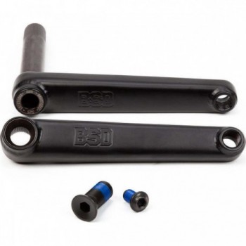 Manivela Substance 165mm Negra Plana en CrMo para Bicicletas - Confiable y Elegante - 1