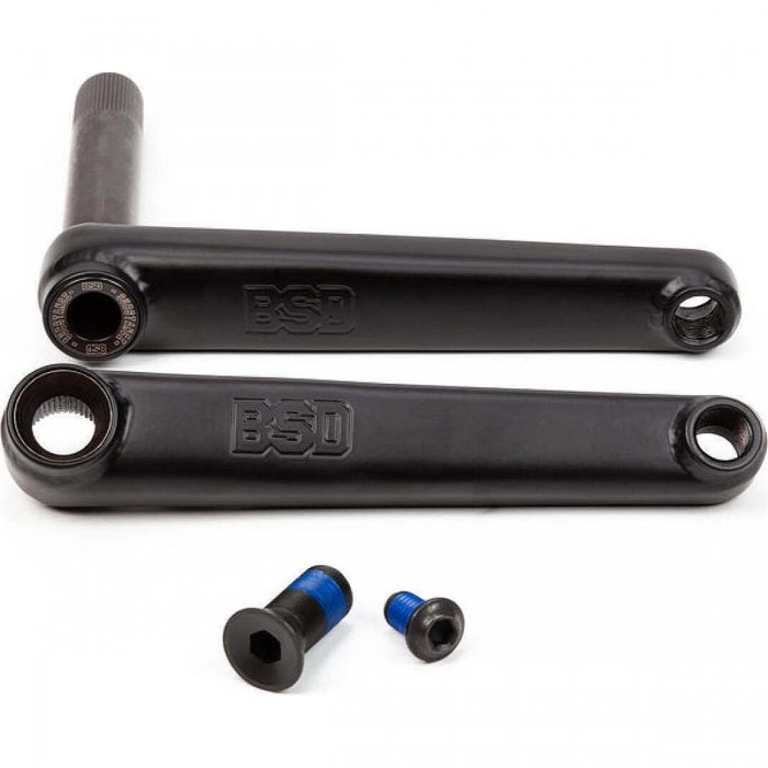 Manivela Substance 165mm Negra Plana en CrMo para Bicicletas - Confiable y Elegante - 1