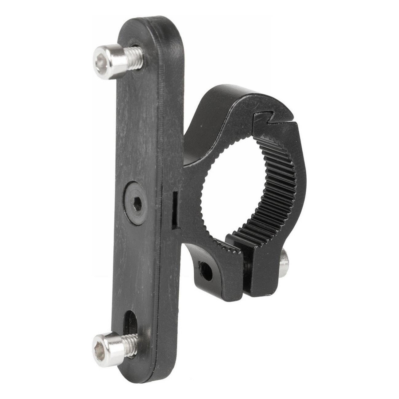 M-WAVE Aluminium Flaschenhalter Adapter Schwarz für Lenker - 1