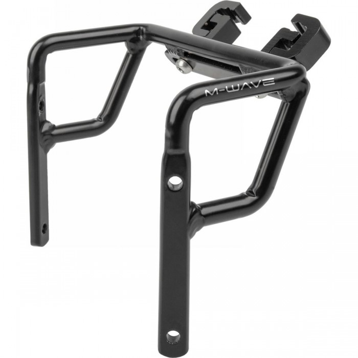 Saddle Bag Stabilizer with Bottle Holder Ada S III in Anodized Black Aluminum - 1