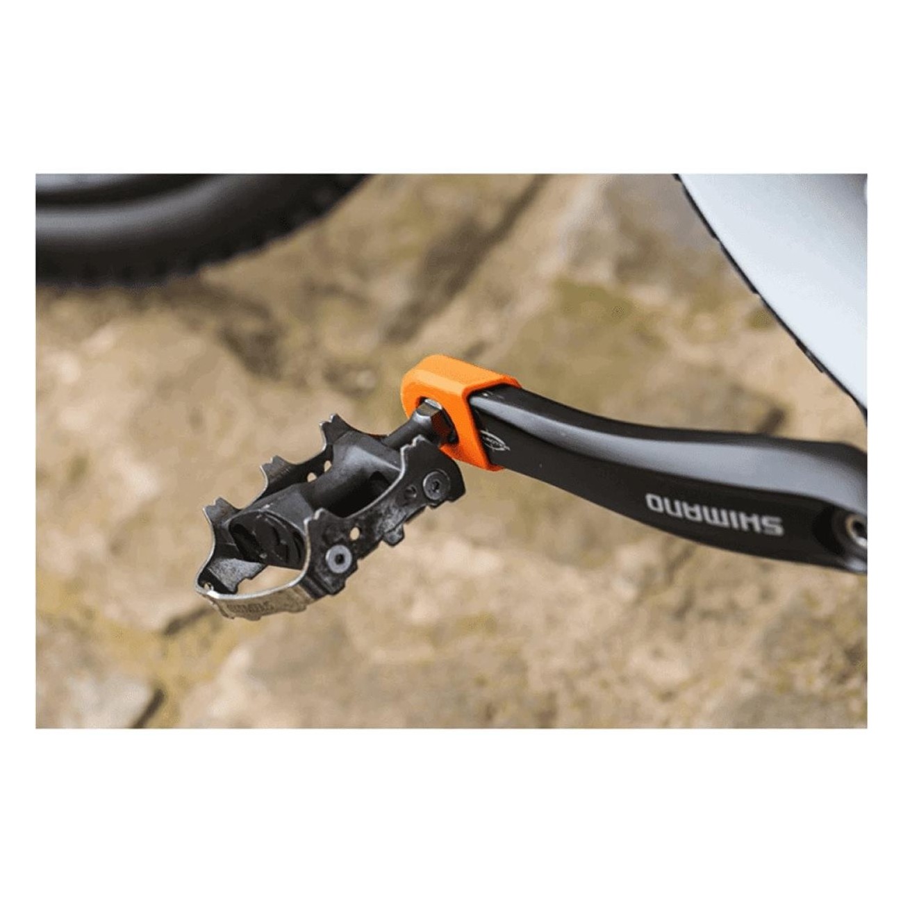 Crank Armor Crank Protectors Orange for Sram and Shimano - Thermoplastic Elastomer - 2