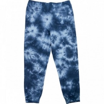 Blue Tie-Dye Long Sunday Jogging Pants XXL in Cotton with Cornerstone Logo - 2