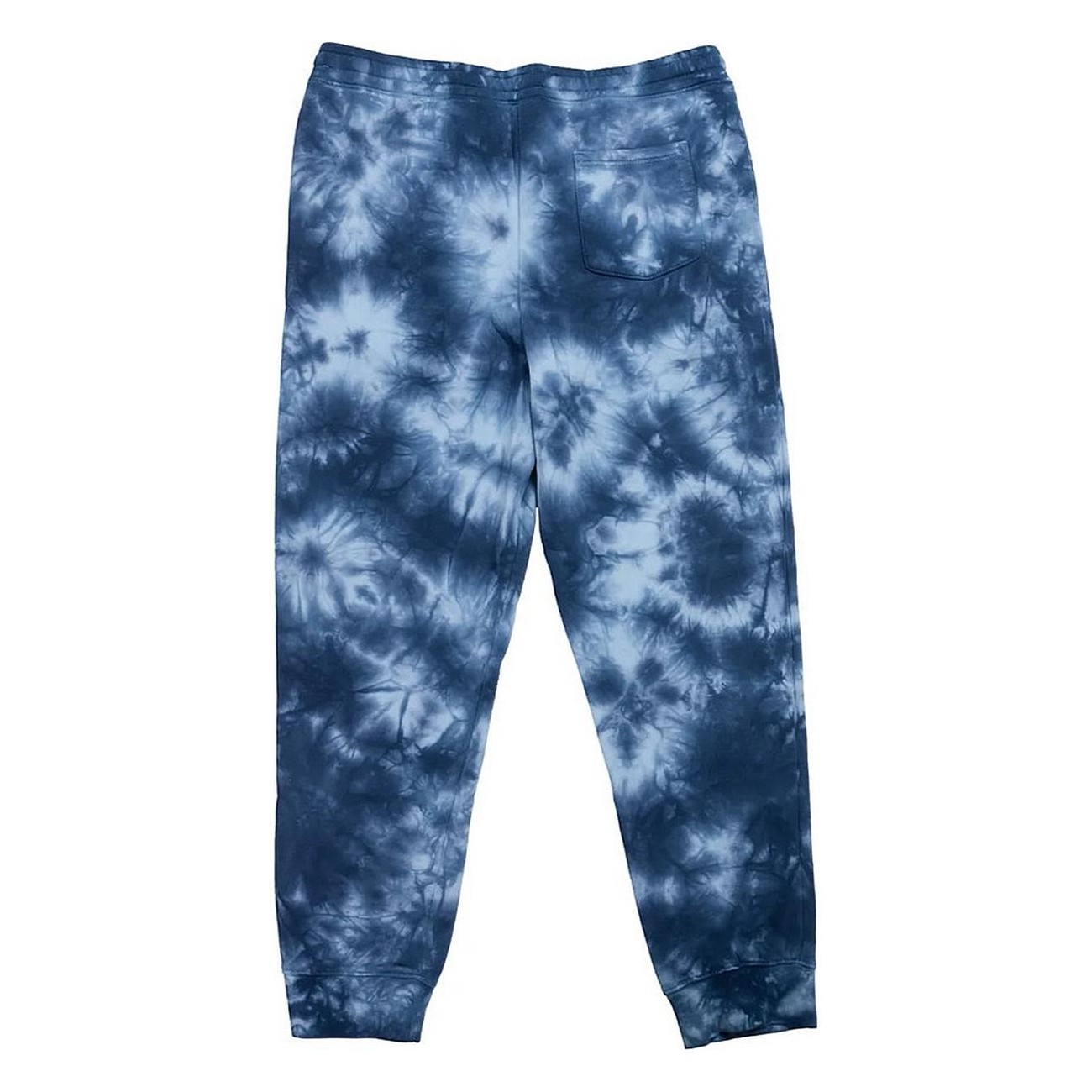 Blue Tie-Dye Long Sunday Jogging Pants XXL in Cotton with Cornerstone Logo - 2