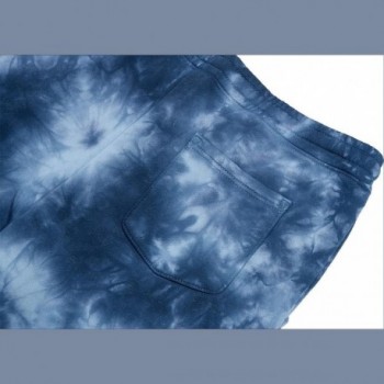 Blue Tie-Dye Long Sunday Jogging Pants XXL in Cotton with Cornerstone Logo - 4