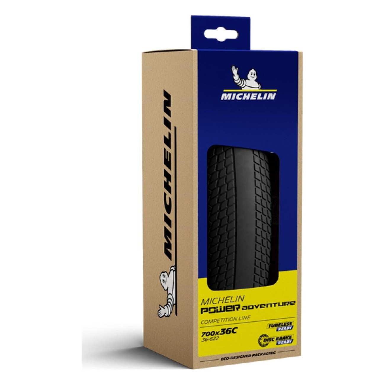 Copertone Pieghevole Michelin Power Adventure 700x36 TLR per Strada e Fuoristrada - 5 - Copertoni - 3528700404944