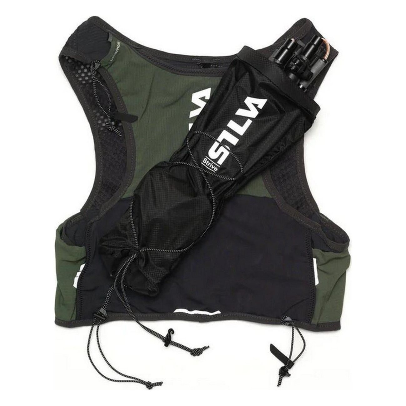 Gilet da Corsa Silva Strive 5 Verde XS - Leggero, Versatile e Traspirante con Capacità di 5 Litri - 10 - Attrezzatura trail runn