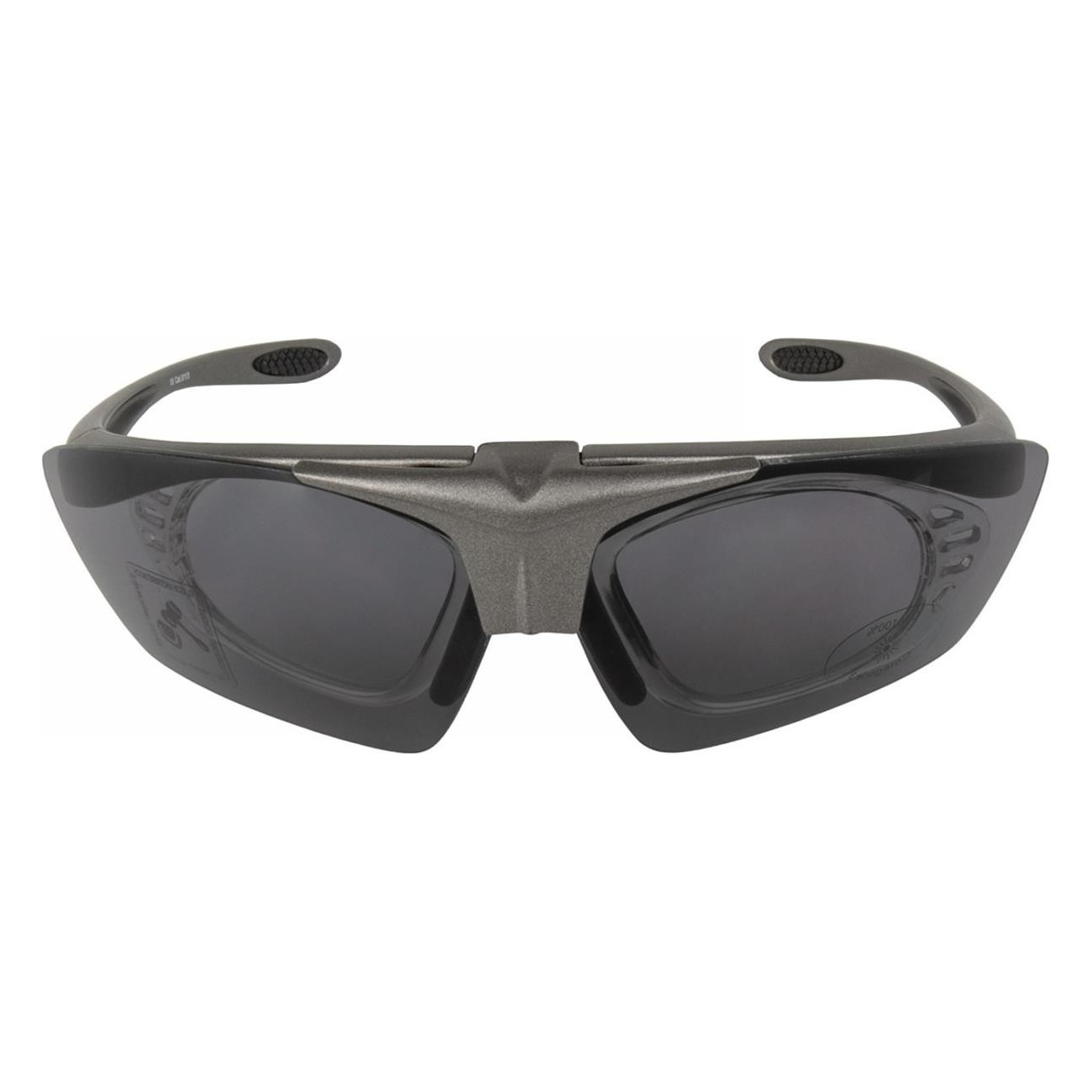 Lunettes de soleil sportives M-WAVE gris mat avec verres interchangeables UV400 - 3