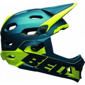 Super DH Full Face Helmet Blue/Yellow with MIPS Spherical Technology, Size 55-59 cm - 1