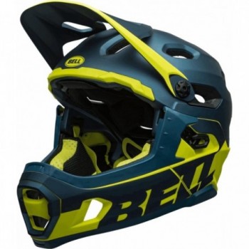 Super DH Full Face Helmet Blue/Yellow with MIPS Spherical Technology, Size 55-59 cm - 3