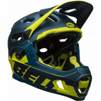 Super DH Full Face Helmet Blue/Yellow with MIPS Spherical Technology, Size 55-59 cm - 4