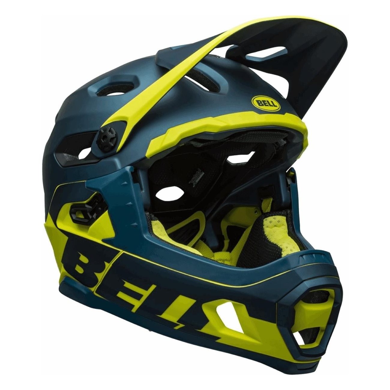 Super DH Full Face Helmet Blue/Yellow with MIPS Spherical Technology, Size 55-59 cm - 4