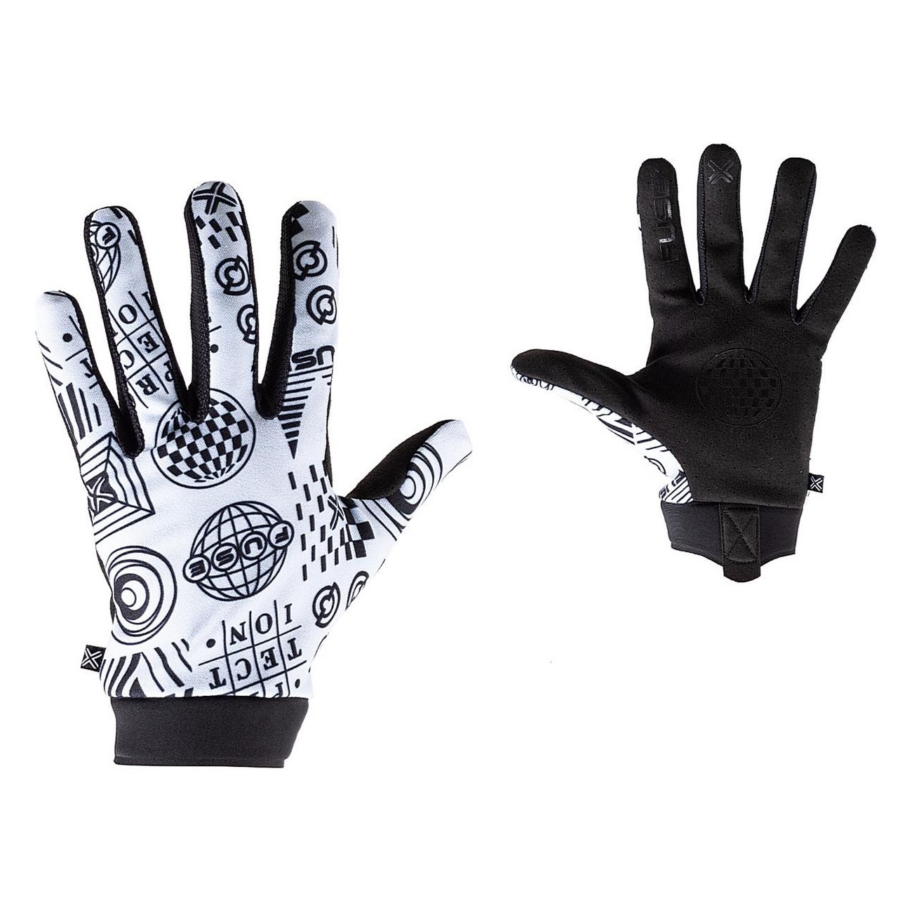 Omega Fuse Glove Size S White-Black: Elegance and Performance - 1