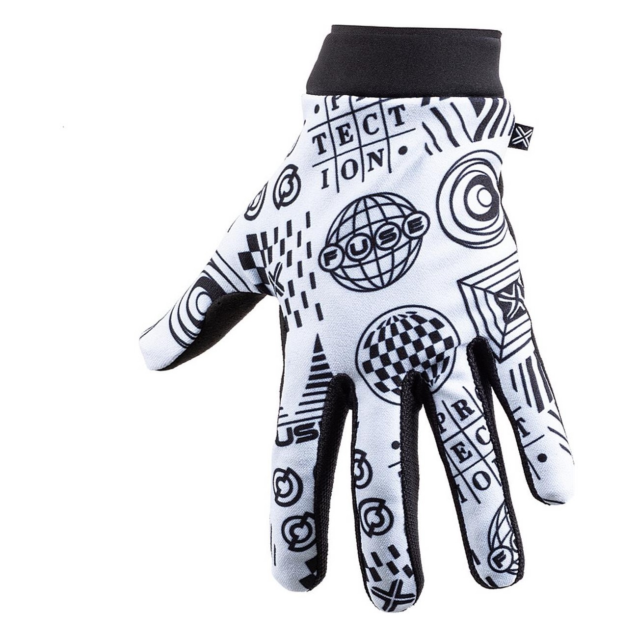 Omega Fuse Glove Size S White-Black: Elegance and Performance - 2