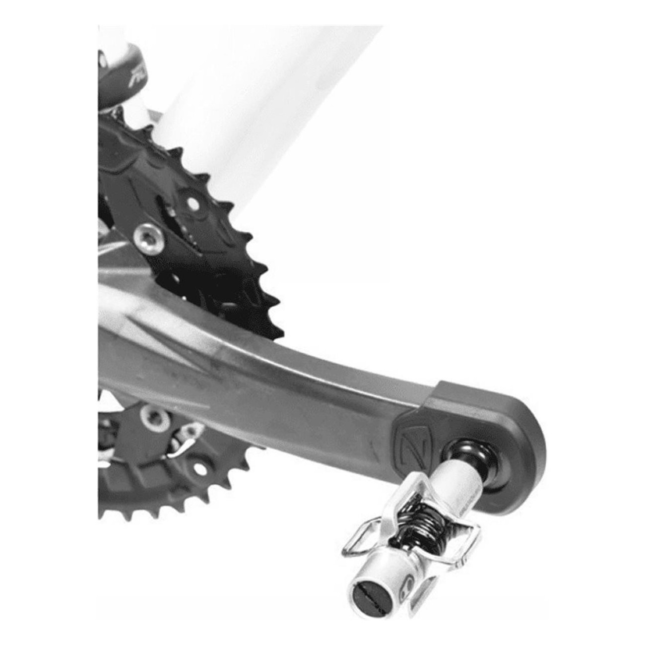 Crank Armor XL Pedalenschutz aus schwarzem Thermoplastik, kompatibel mit SRAM, Shimano und anderen - 2