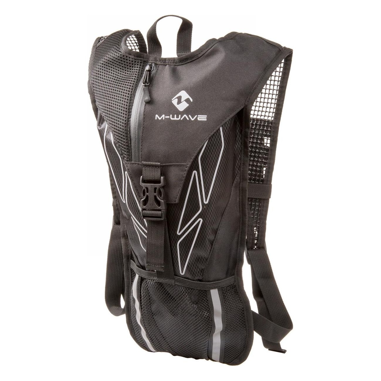 Mochila de Ciclismo M-Wave Maastricht H2O Reflectante Negro-Gris 4+2L - 1