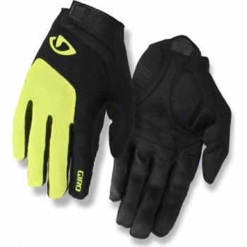 Gants Longs Bravo Gel Été Noir/Jaune Fluo Taille S pour Cyclisme - 1