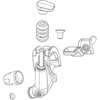 Kit de Tuyau Hydraulique Télécommandé Sprint 1250 mm - Inclus Tuyaux, Support et Écrous - 1