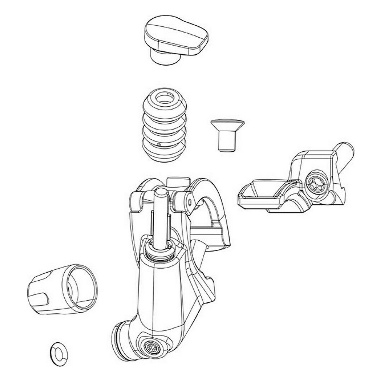 Kit de Tuyau Hydraulique Télécommandé Sprint 1250 mm - Inclus Tuyaux, Support et Écrous - 1