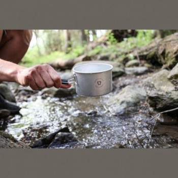 Taza T-Cup Ligera y Multifuncional con Asa Negra y Tapa, Diseño Clásico Trangia - 3