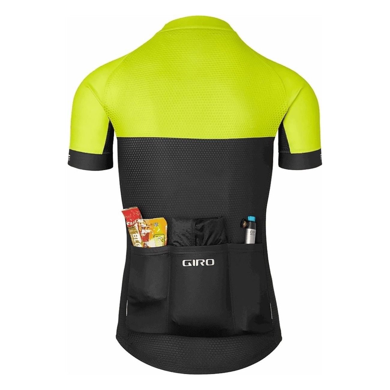 Summer Cycling Jersey Chrono Yellow/Black XL - Comfort & Performance - 4