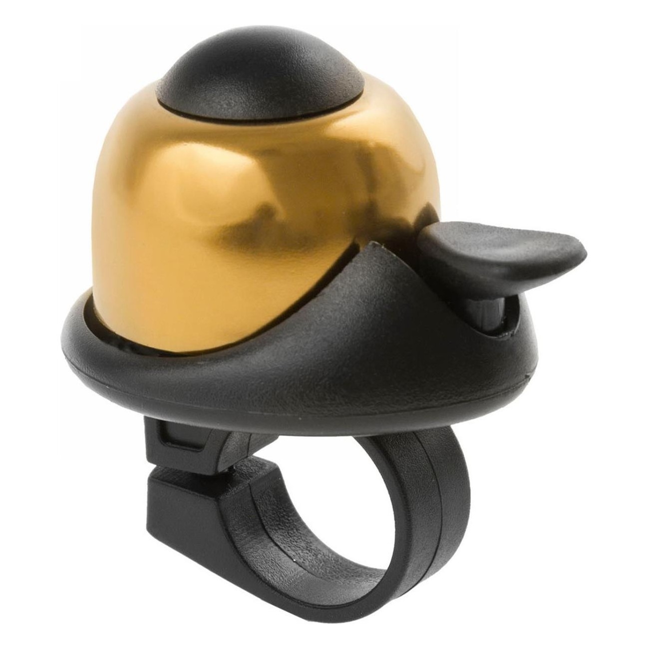 M-Wave Mini Bell Gold and Black for Aluminum and Plastic Handlebars - 1