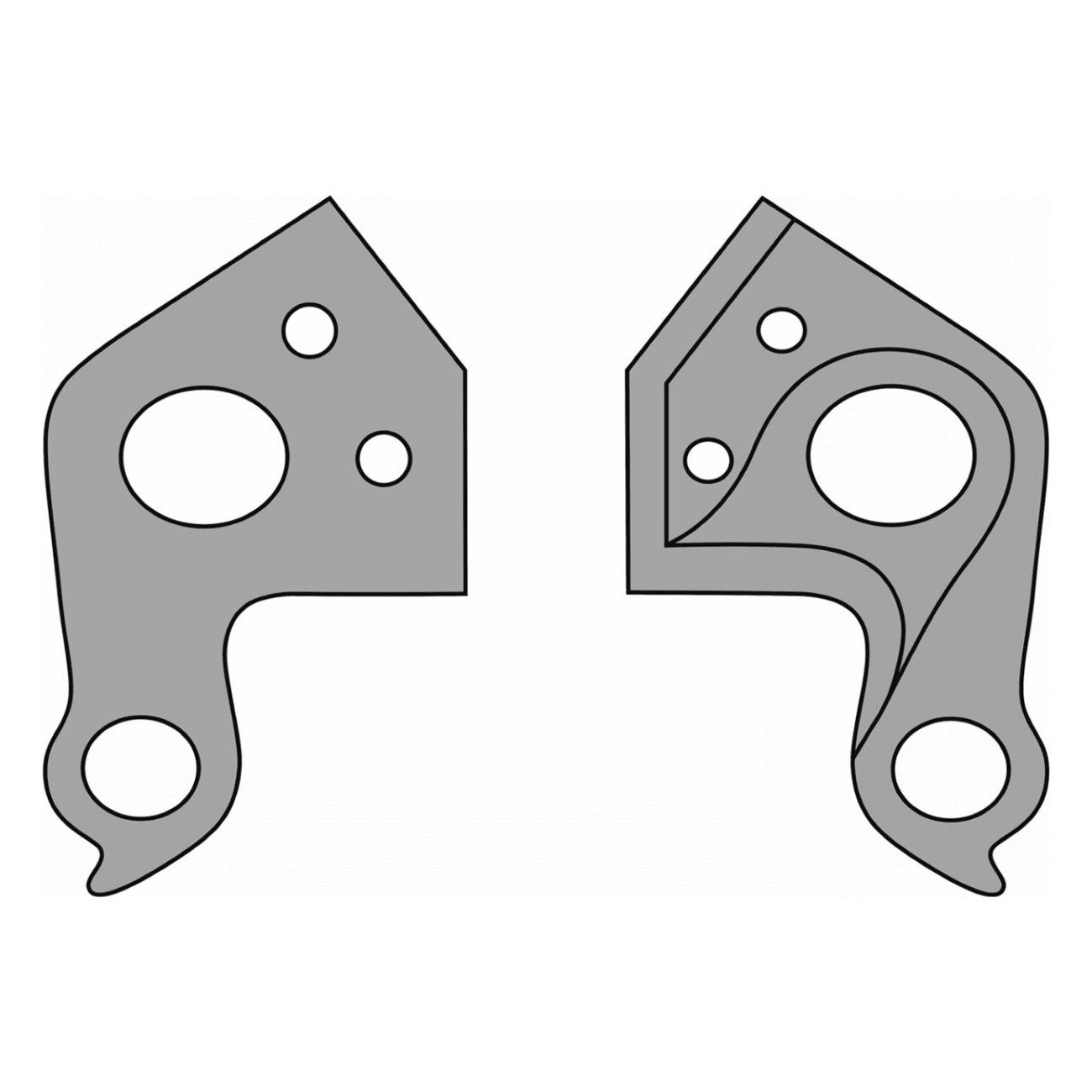 Patte de dérailleur Kross DP-28 en aluminium CNC pour modèles 2016-2017 - 1