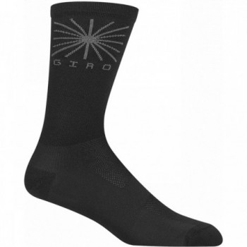 Black Comp Racer High Rise Socks, Size 43-45, Premium Polyester for Runners - 1