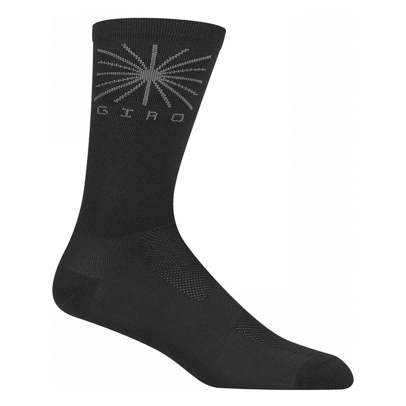 Black Comp Racer High Rise Socks, Size 43-45, Premium Polyester for Runners - 1