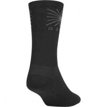 Black Comp Racer High Rise Socks, Size 43-45, Premium Polyester for Runners - 2