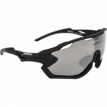 Apollo 13 Black Sports Glasses with Revo Silver Lenses and UV Protection - 1