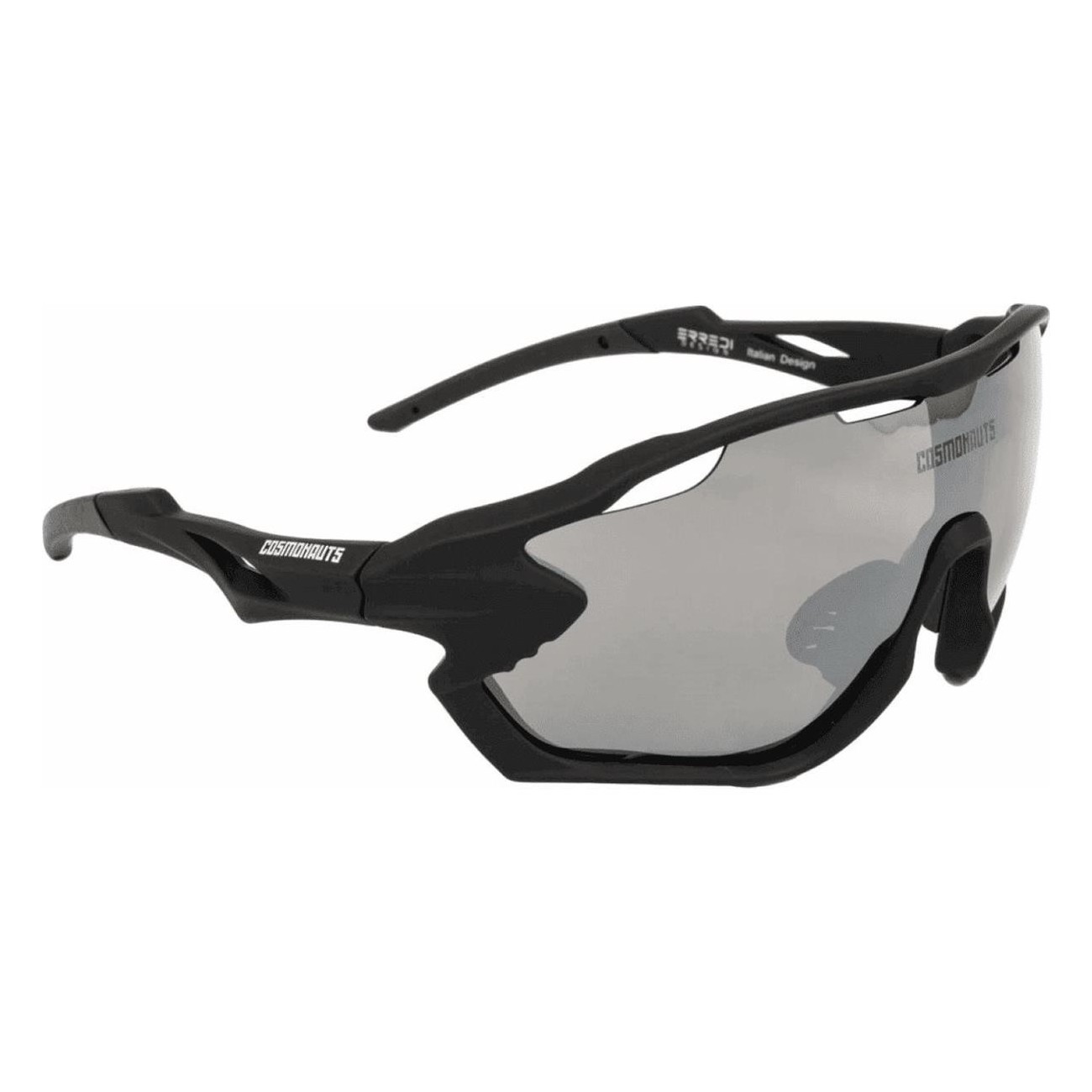 Sportbrille Apollo 13 Schwarz mit Revo Silver Gläsern und hohem UV-Schutz - 1