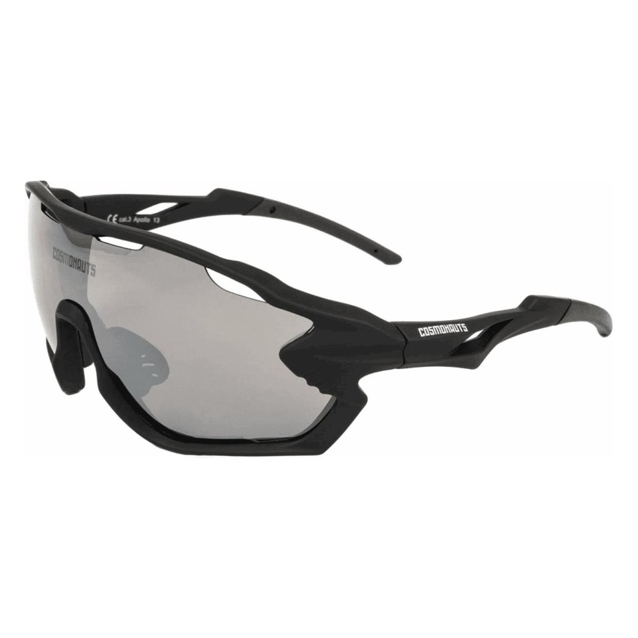 Sportbrille Apollo 13 Schwarz mit Revo Silver Gläsern und hohem UV-Schutz - 2