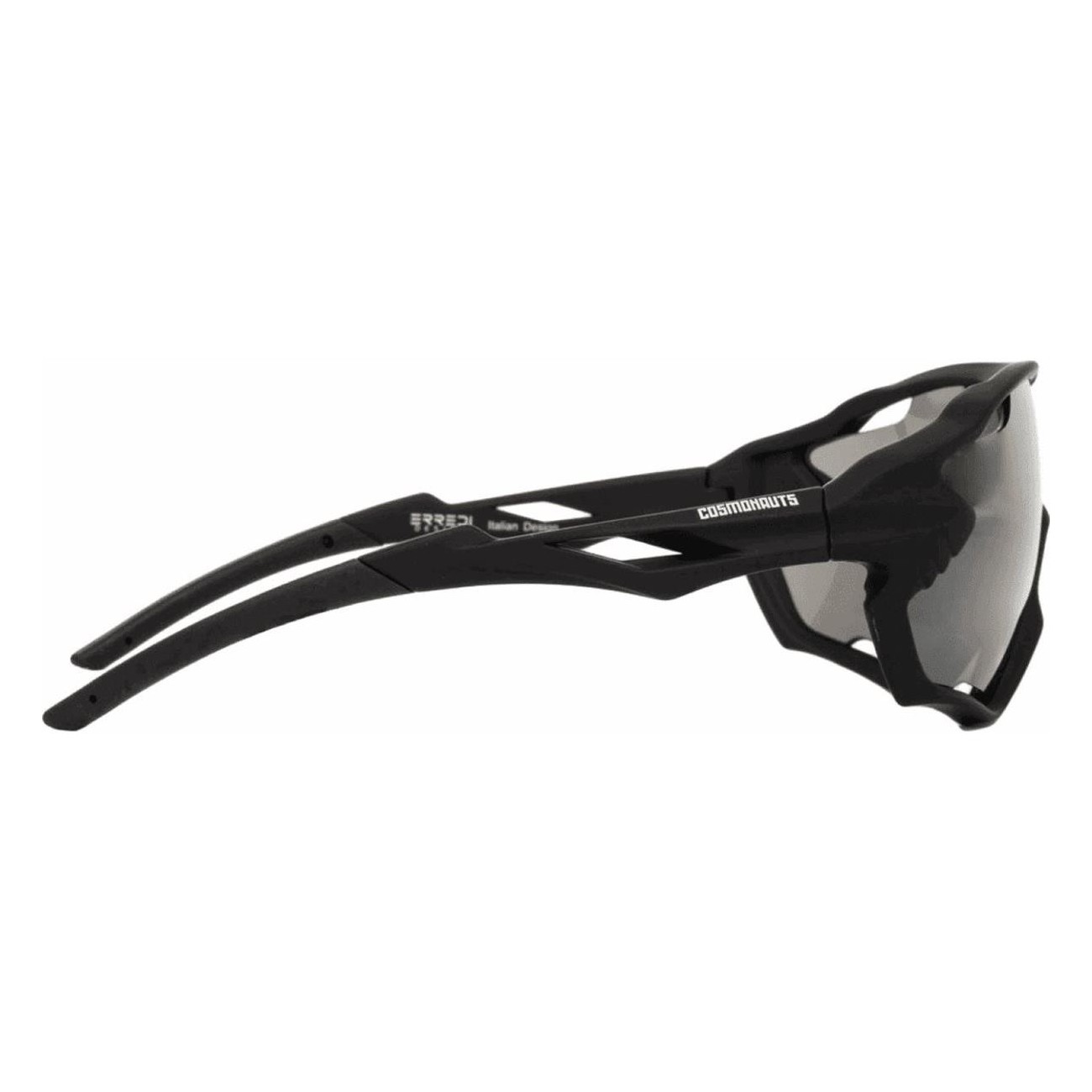 Apollo 13 Black Sports Glasses with Revo Silver Lenses and UV Protection - 5