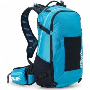 Mochila USWE Shred 25 Litros Azul para Freeride y MTB con Sistema No Dancing Monkey 2.0 - 2