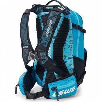 USWE Shred 25L Blue Backpack for Freeride and MTB with No Dancing Monkey 2.0 - 9